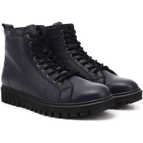 Resim Gönderi R Lacivert Antik Fermuarlı Kauçuk Taban Hakiki Deri Postal Bot Lacivert 