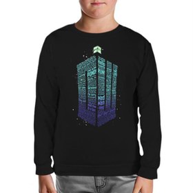 Resim Dr.Who - Bow Ties Siyah Çocuk Sweatshirt 