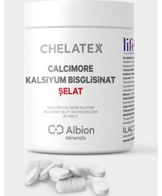 Resim Chelatex Calcimore Kalsiyum Bisglisinat 60 Bitkisel Tablet 