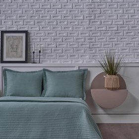 Resim DOQU HOME Otto Yatak Örtüsü Tek Kişilik - Yeşil 