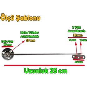 Resim MEKA Kalkar Kapak Makası Frenli Dolap Çekmece Metal 25 Cm Sessiz Açma Kapama Amortisör Piston 2 Adet 