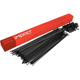 Resim İmpact Paslanmaz Jant Teli 2*277mm Siyah 72 Adet / Bisiklet 
