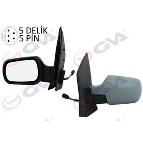 Resim Dış Dikiz Aynası Sol Fıesta 02 Elektrikli Isıtmalı Astarlı Konveks 5 Fiş Vm-312ehpl-501136 