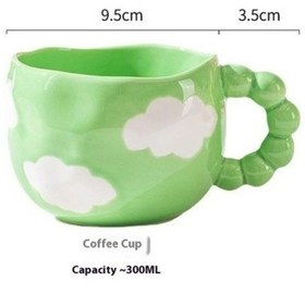 Resim Shineyee Kadın Kalpli Seramik Fincan, El Yapımı Boyama İle Yüksek Değerli İçme Çayı Ve Kahve Fincanı, 300-600ml Kapasi 