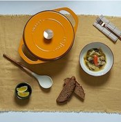 Resim Mu Art Ahşap Pot Art Fonksiyonel Kapaklı Sarı Derin Döküm Tencere 24 Cm 