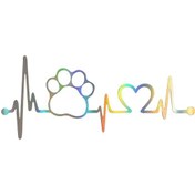 Resim Maiyame Vinyl Araba Sticker, Panda Kedi Köpek Pençe Desenli, Parlak Metalik Renkli Yansıma, Benzersiz Dekorasyon, Kolay Kurulum Ve Kaldırma 