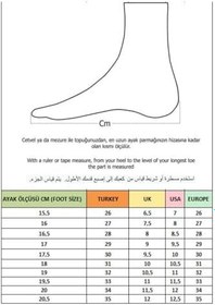 Resim Muggo PANTER Kalın Taban Cırtlı ve Bağcıklı Unisex Çocuk Sneaker Spor Ayakkabı 