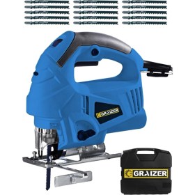 Resim Graizer Alman 3200 W Sjs Metal Şanzuman 6 Kademe Devirli Lazerli Otomatik Dekupaj Testere + 15 Uç 