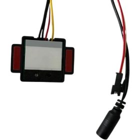 Resim 12 Volt 3 Amper Çift Çıkışlı Dokunmatik (Touch) Ayna Arkası Sensör Siyah Ayna Lambası Banyo Aynası Mobilya Sensörü 