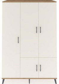 Resim Kronos Dolap 7 Raflı 5 Kapaklı Tek Askılı 132x59x195 Çam-ayta... Çam 