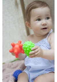 Resim Sensory Duyusal Plastik Bebek Top Banyo Oyuncağı 5 Adet 