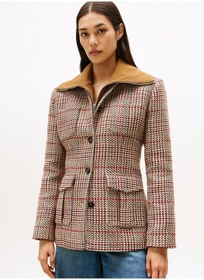 Resim Tommy Hilfiger Sezonluk Dokulu Kadın Kadın Gri Blazer Ceket Ww0ww466560og Gri 