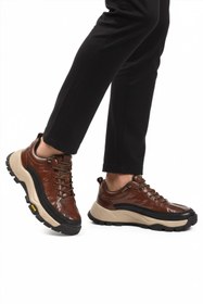 Resim Guja Kahve Hakiki Deri Bağcıklı Erkek Sneaker 25K570 M 