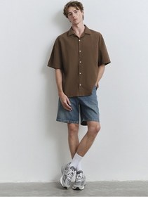 Resim Mavi - Houston Street Indigo Mavisi Jean Şort 0410672-89805 Mavi 