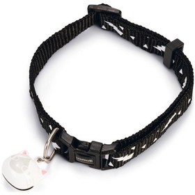 Resim Beeztees Kedi Boyun Tasması, Zilli, Siyah, 20-30cm 