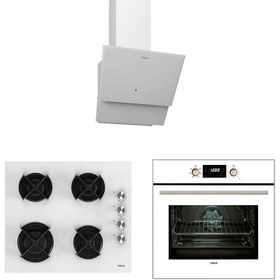 Resim TEKA Beyaz Cam Ankastre Set (3' Lü Set) 