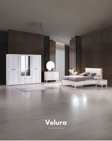 Resim Legna Yatak Odası Takımı Dolap + Şifonyer + Komodin + Karyola 