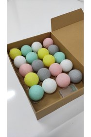 Resim meleginisiklitoplari Montessori El Yapımı Işıklı Top 3 Metre 20 Top 