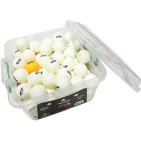 Resim Ciwaa Masa Tenisi Topu 3 Star Eksiz 100 Lü Kovalı Beyaz 