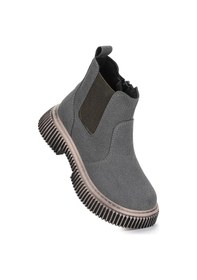 Resim Kiko Kids Penka Fermuarlı Erkek Çocuk Günlük Bot Ayakkabı Gri Gri 