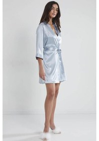 Resim Pierre Cardin Saten Kısa Tek Sabahlık 1010 Pudra Mist (513744511) Çok Renkli 