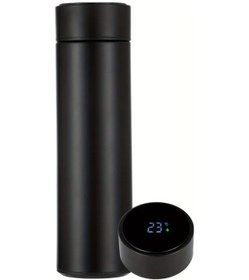 Resim Cloud011 Pembe Akıllı Sıcaklık Göstergeli Vakumlu Termal Mug 304 Paslanmaz Çelik Çay Termosu 