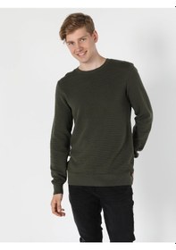 Resim Colin's Regular Fit Bisiklet Yaka Yeşil Erkek Kazak CL1056030_Q1.V1_KHA 