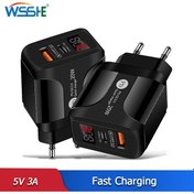 Resim 20w Hızlı Şarj Cihazı Pd Dijital Ekran Qc 3.0 Hızlı Şarj Ab Tak Usb Tip C Cep Telefonu Adaptörleri İphone Uyumlu Xiaomi Samsung İçin 