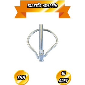Resim Traktör Yaylı Pim Traktör Pimi Römork Ek Pimi 8 Mm 10 Adet 