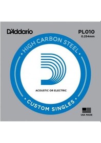 Resim D Addario Xspl010 Elektro Ve Akustik Tek Tel E Mi , Xs Yüksek Karbonlu Çelik 