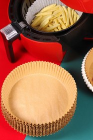 Resim JASPER Airfryer 50 Adet Tüm Modellerle Uyumlu Pişirme Kağıdı Hava Fritözü Airfryer Fritöz 