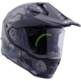 Resim ZEUS ZS-913 BF6 Matt Black Grey Black Silver Kapalı Kask ( Pinlock Dahil ) 