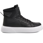 Resim Dunlop Siyah Beyaz Erkek Hi Sneaker Ayakkabı 
