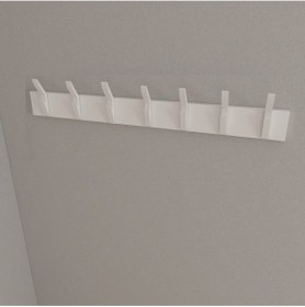 Resim Hepsi3boyutlu Modern Duvar & Kapı Kanca Askılık - 7 Adet Beyaz Kanca Askılık - Model No : 3 Beyaz 