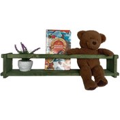 Resim RealWood Ahşap Dekoratif Çocuk Odası Rafı, Mutfak Rafı, Montessori Kitaplık 55 Cm. 