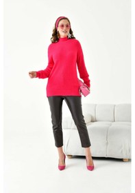 Resim Ftz Women Kadın Basic Kazak Fuşya 20878 Fuşya 