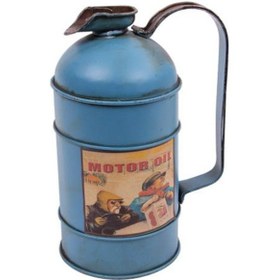 Resim Dekoratif Metal Yakıt Bidonu Kumbaralı Vintage Hediyelik 