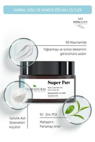 Resim Herbaderm Super Pure - Gözenek Sıkılaştırıcı, Sivilce Ve Leke Karşıtı Nemlendirici Jel Krem 50 ml 