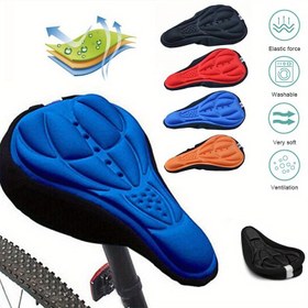 Resim 1 Adet MTB Dağ Bisikleti Kalınlaştırılmış Ekstra Konforlu Ultra Yumuşak Silikon 3D Jel Pedli Koltuk Örtüsü, 4 Renk Seçeneği 