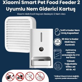 Resim TechCore Xiaomi Smart Pet Food Feeder 2 Uyumlu Nem Giderici Kartuş (Nem Alıcı Kurutucu Desiccant) (3 Adet) 