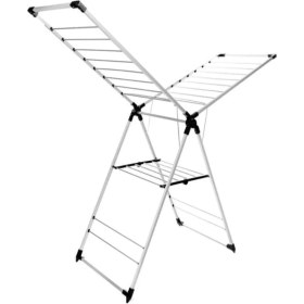 Resim UltraNova Paslanmaz Çelik Siyah Çamaşır Kurutma Askısı, Dayanıklı ve Şık Tasarım 