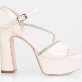 Resim Shoeberry Kadın Hanna Sedef Cilt Taşlı Platform Topuklu Ayakkabı 