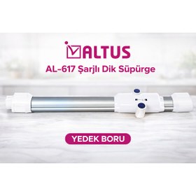 Resim ÖZ BEYAZ EŞYA ALTUS-AL-617 Şarjlı Dik Süpürge KATLANIR BORU (OJİNAL Y.PARÇADIR) 