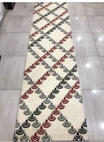 Resim Saray Halı Samyeli 10942 Wk 80X300 Krem Kırmızı Gri Yolluk ! 