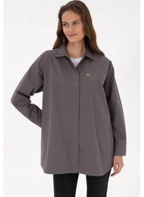 Resim U.s. Polo Assn. Kadın Gri Gömlek Desenli 50316399-vr024 Gri 