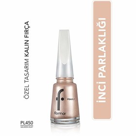 Resim Flormar Pearly Yoğun Pigmentli ve Sedef Yansımalı Oje PL450 Salmon Dust 