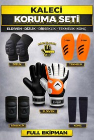 Resim Liggo Yetişkin Ve Çocuk Kaleci Eldiveni Dizlik Dirseklik Tekmelik Tozluk Seti 