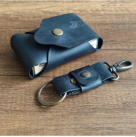 Resim Sumerian Leather Craft Deri Sigara Kılıfı Siyah 