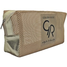 Resim Golden Rose Boldy Fileli Kozmetik Çantası Tıraş Çantası Seyahat Çantası 
