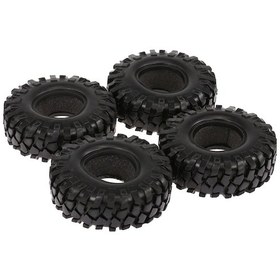 Resim Vkemall 1/10 Ölçekli Rc Arazi Aracı İçin 4 Adet 96mm Kauçuk Tekerlek - Traxxas, Hsp, Redcat Uyumlu 